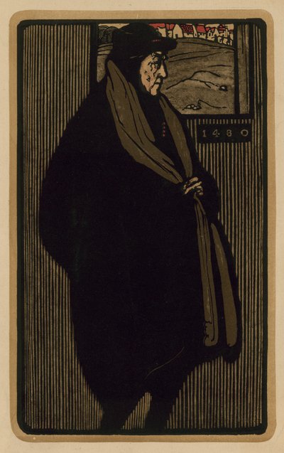Henry Irving, acteur (gravure) - English School