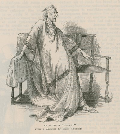 Henry Irving, acteur, en Louis XI - English School