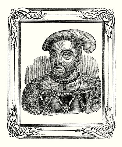 Henri VIII est né en 1490, couronné en 1509, mort en 1547 - English School