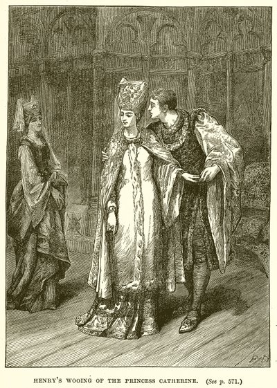 La Cour de Henri à la Princesse Catherine - English School