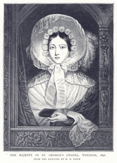 Sa Majesté dans la Chapelle Saint-Georges, Windsor, 1846 - English School