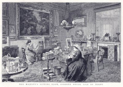 Salle de séjour de Sa Majesté, Osborne House, Île de Wight - English School