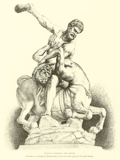 Hercule terrassant le centaure - English School