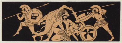 Hercule prenant la ceinture de Penthésilée, reine des Amazones - English School
