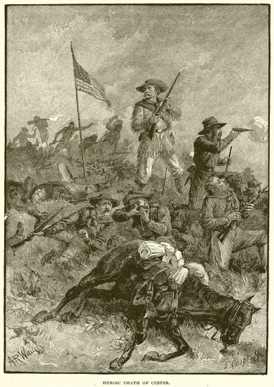 Mort héroïque de Custer - English School
