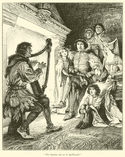 Ses auditeurs étaient comme envoûtés (gravure) - English School