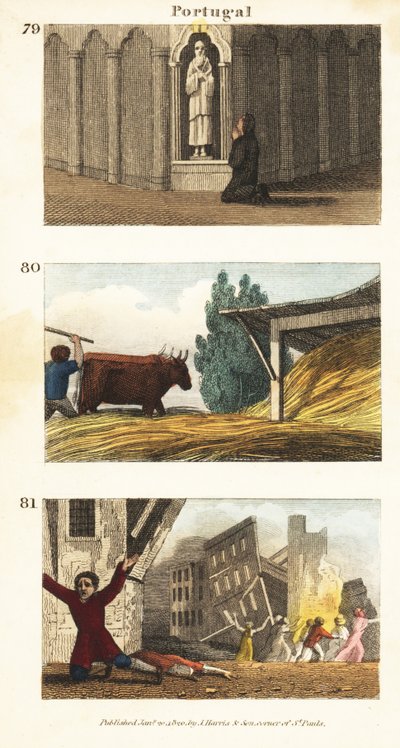 Vues historiques du Portugal - English School