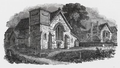 Église de Hogston (gravure) - English School
