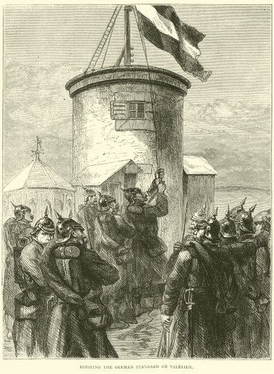 Hissage du drapeau allemand sur Valérien, mars 1871 - English School