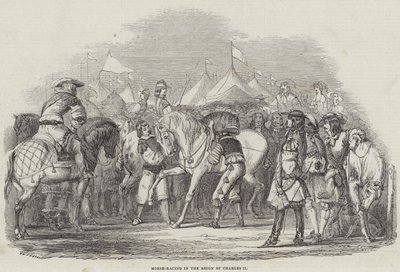Courses de chevaux sous le règne de Charles II - English School