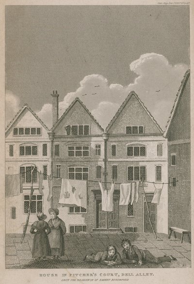 Maison à Pitchers Court, Bell Alley, autrefois résidence de Robert Bloomfield - English School