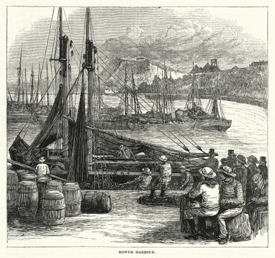 Port de Howth (gravure) - English School