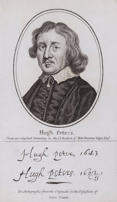 Hugh Peter, ministre puritain anglais, politicien et soldat parlementaire pendant la guerre civile - English School