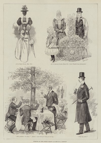 Humours de la saison londonienne, vus par un Parisien - English School