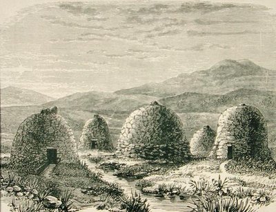 Cabanes à Uig vers 1880, de 
