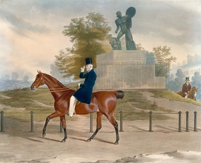 Hyde Park, Londres, avec la statue d