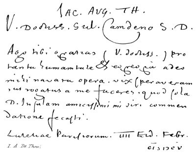 I A De Thou - English School