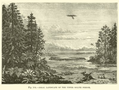 Paysage idéal de la période Oolitique supérieure - English School