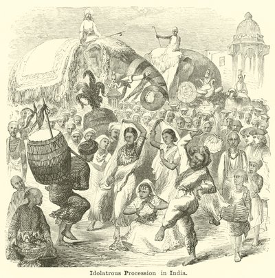 Procession idolâtre en Inde - English School