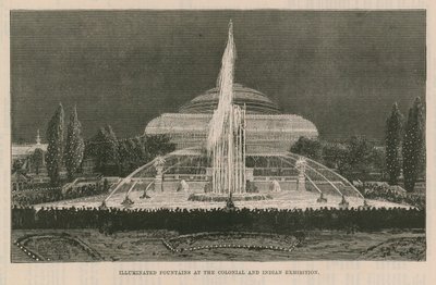 Fontaines illuminées à l