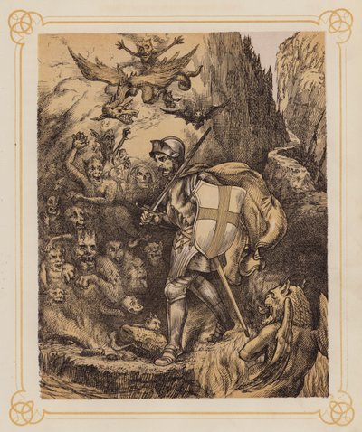 Illustration du Voyage du pèlerin de Bunyan - English School