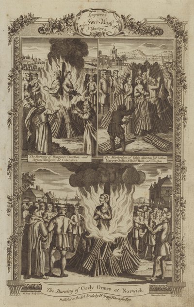 Illustration pour le Livre des martyrs de Fox - English School