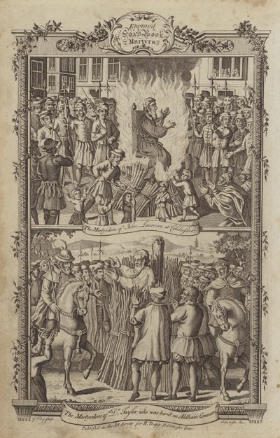 Illustration pour le Livre des martyrs de Fox - English School