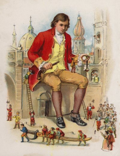 Illustration pour Les Voyages de Gulliver - English School