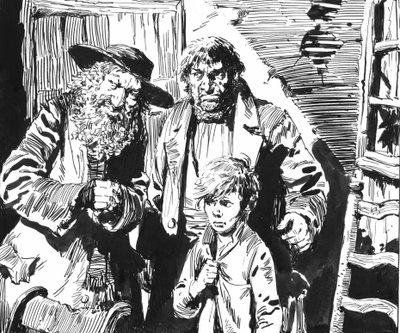 Illustration pour Oliver Twist de Charles Dickens - English School
