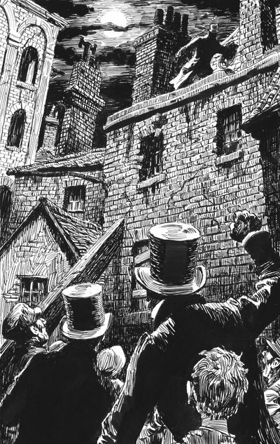 Illustration pour Oliver Twist de Charles Dickens - English School