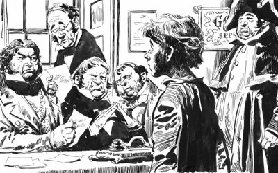 Illustration pour Oliver Twist de Charles Dickens - English School