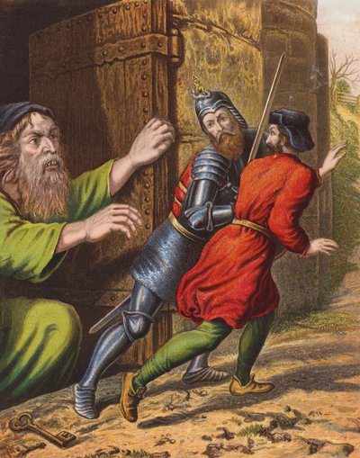Illustration pour Le Voyage du pèlerin de John Bunyan - English School