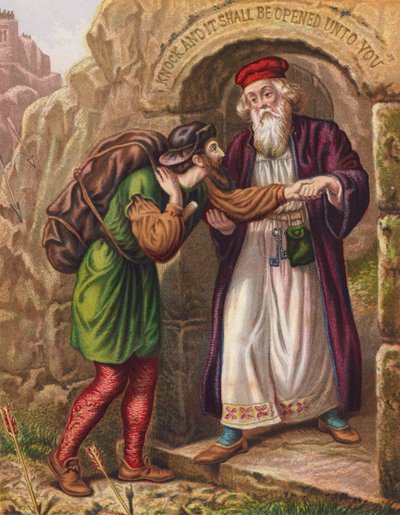Illustration pour Le Voyage du Pèlerin de John Bunyan - English School