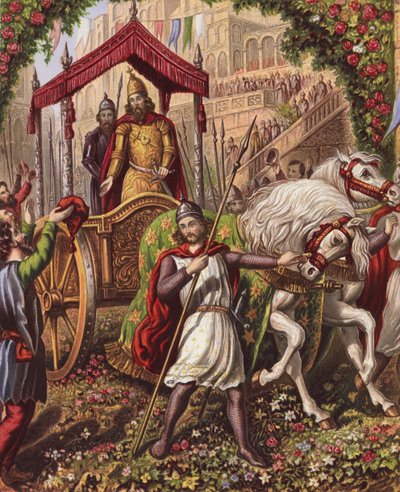 Illustration pour La Guerre Sainte de John Bunyan - English School