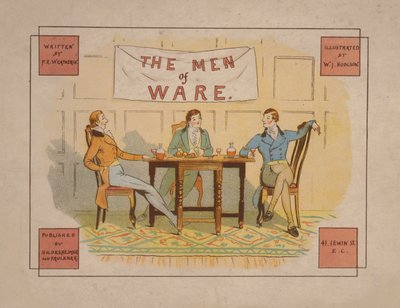 Illustration pour The Men of Ware, vers 1880 (lithographie couleur) - English School