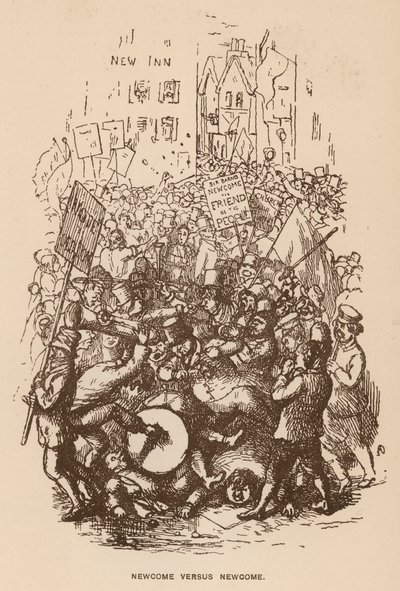 Illustration pour Les Newcomes de Thackeray - English School