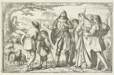 Illustration pour Le Voyage du Pèlerin de John Bunyan - English School