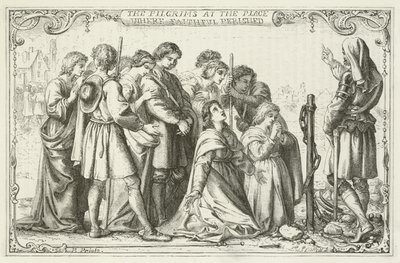 Illustration pour Le Voyage du Pèlerin de John Bunyan - English School