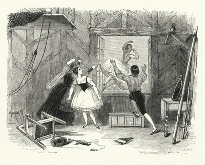 Illustration pour le ballet, Ondine ou La Naïade (gravure) - English School
