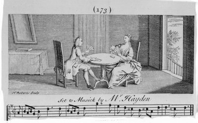 Illustration pour la partition de Joseph Haydn, gravée par H. Roberts - English School