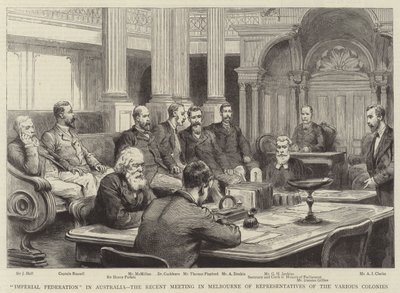 « Fédération impériale » en Australie, la récente réunion à Melbourne des représentants des diverses colonies - English School