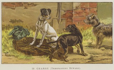 En charge, intrus méfiez-vous (chromolithographie) - English School