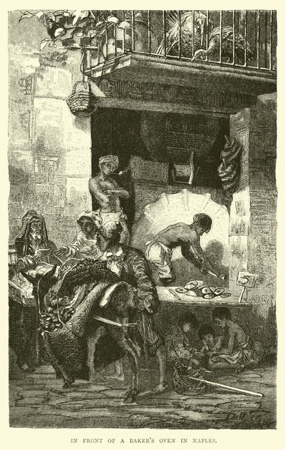 Devant un four à pain à Naples - English School