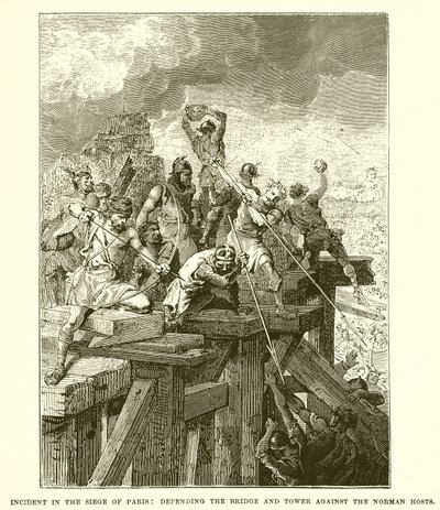 Incident lors du siège de Paris : Défense du pont et de la tour contre les Normands - English School