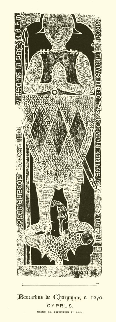 Dalle incisée (gravure) - English School