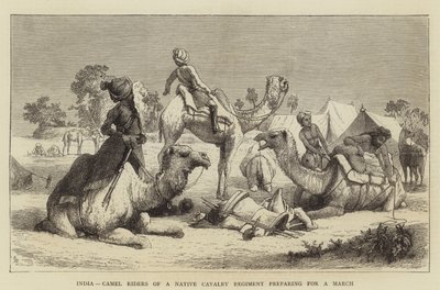 Inde, cavaliers de chameaux d