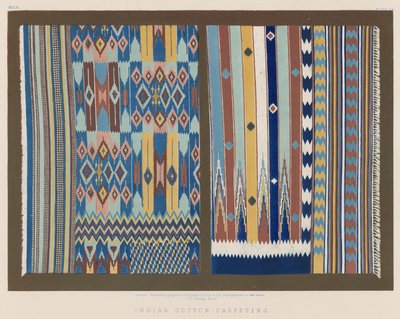 Tapis en coton indien - English School