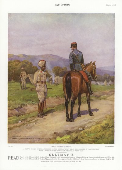 Soldats indiens en France, Première Guerre mondiale - English School