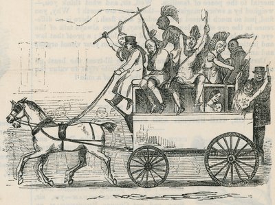 Indiens de la tribu Ojibbeway dans un bus londonien - English School