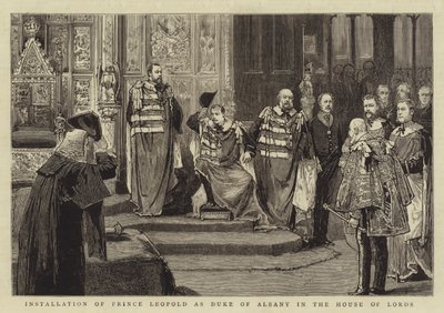 Installation du Prince Léopold comme Duc d